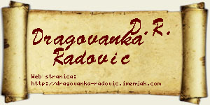 Dragovanka Radović vizit kartica